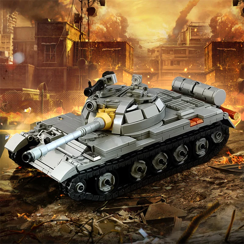 GOBRICKS MOC 129291 T-55A Medium Tank - YWOBB