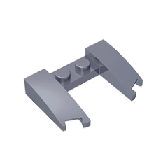 GOBRICKS GDS-1265 Wedge 3 x 4 x 2/3 Curved with Cutout - YWOBB