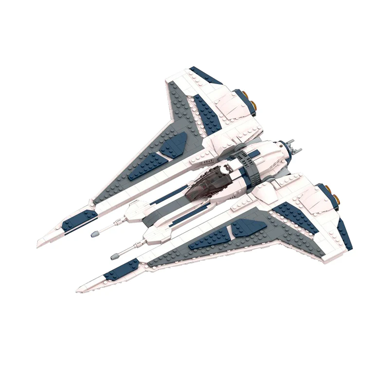 GOBRICKS MOC 143184 The Mandalorian Starfighter Kom'k Class Fighter - YWOBB