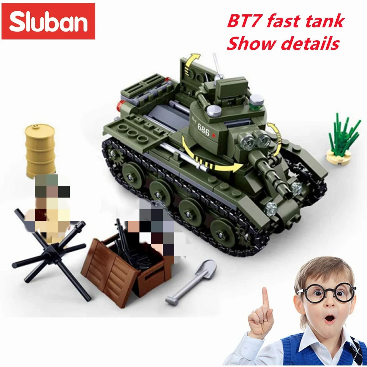 SLUBAN M38-B0686N BT 7 Cavalry Tank - YWOBB