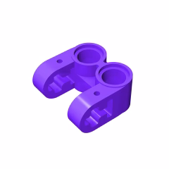 GOBRICKS GDS-992 Axle and Pin Connector Perpendicular Double Split - YWOBB