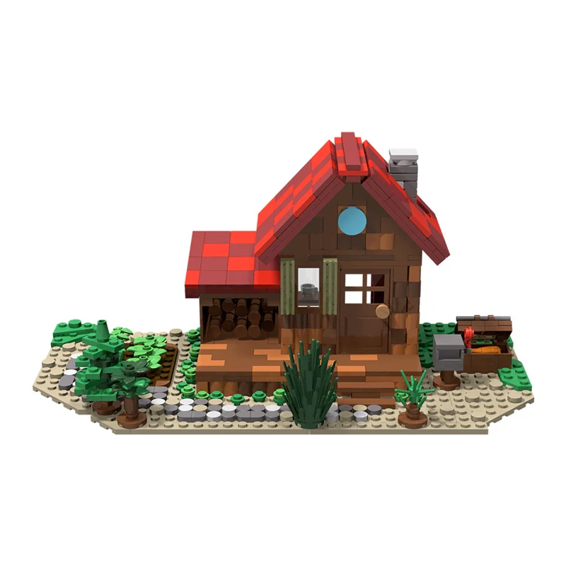 GOBRICKS MOC 125029 stardew valley farmhouse - YWOBB