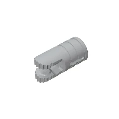 GOBRICKS GDS-1219 Hinge Cylinder 1 x 2 Locking with 2 Fingers, 9 Teeth and Axle Hole on Ends with Slots - YWOBB