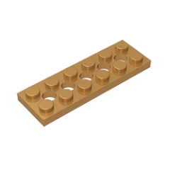GOBRICKS GDS-698  Plate 2 x 6 with 5 Holes - YWOBB