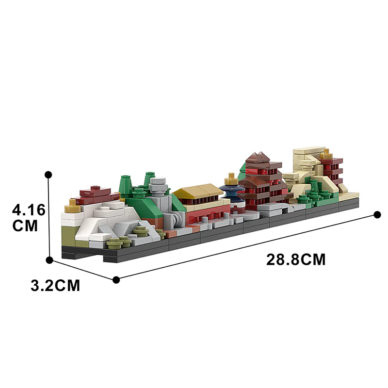 GOBRICKS MOC A0162Y01 China Skyline A - YWOBB