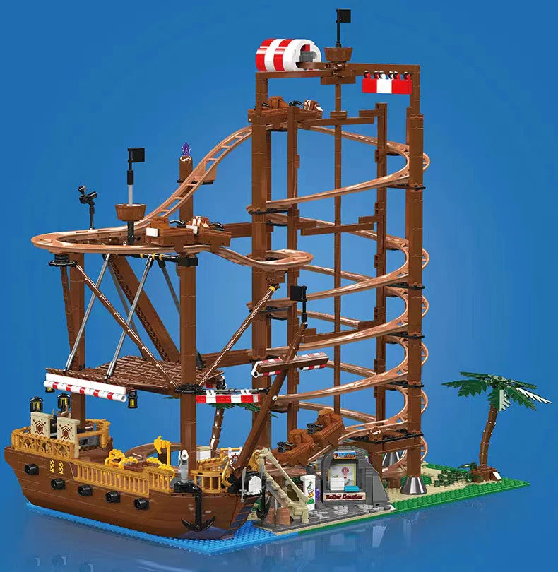 Mould King 11013 Double Helix Roller Coaster - YWOBB