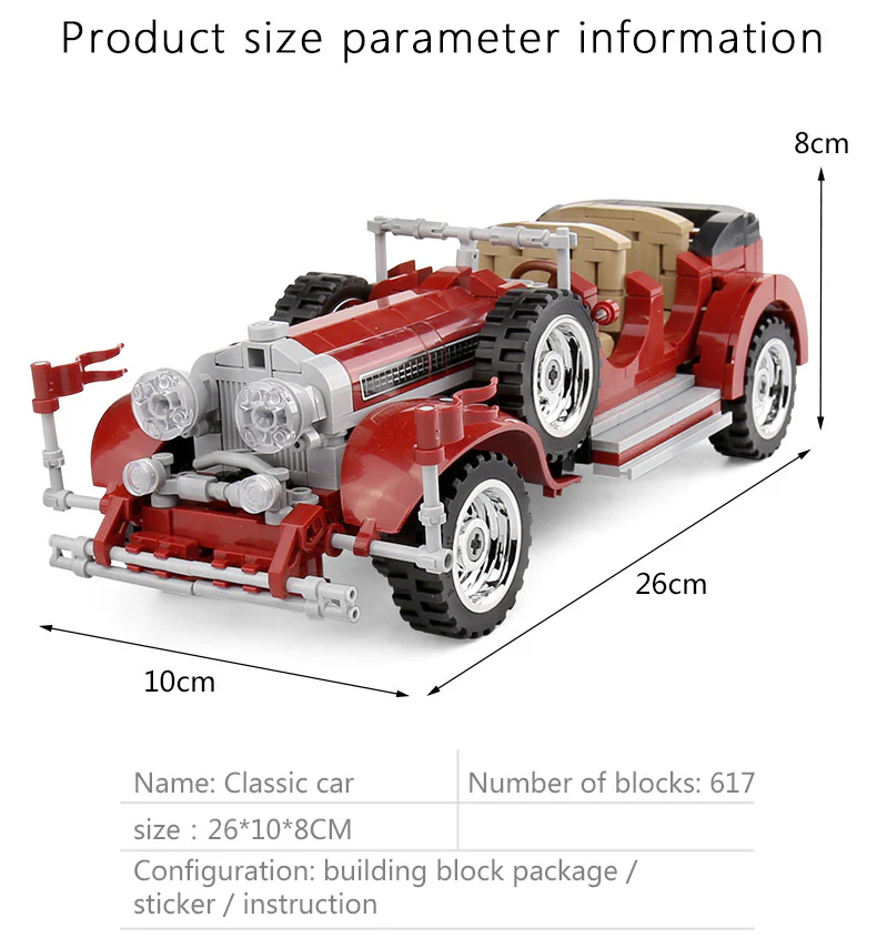 SEMBO 701650 VINTAGE CAR-BANZ - YWOBB