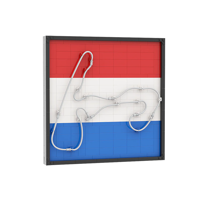 GOBRICKS MOC 92783 Zandvoort Track map - YWOBB