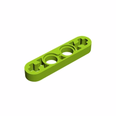 GOBRICKS GDS-690 Liftarm Thin 1 x 4 - Axle Holes - YWOBB