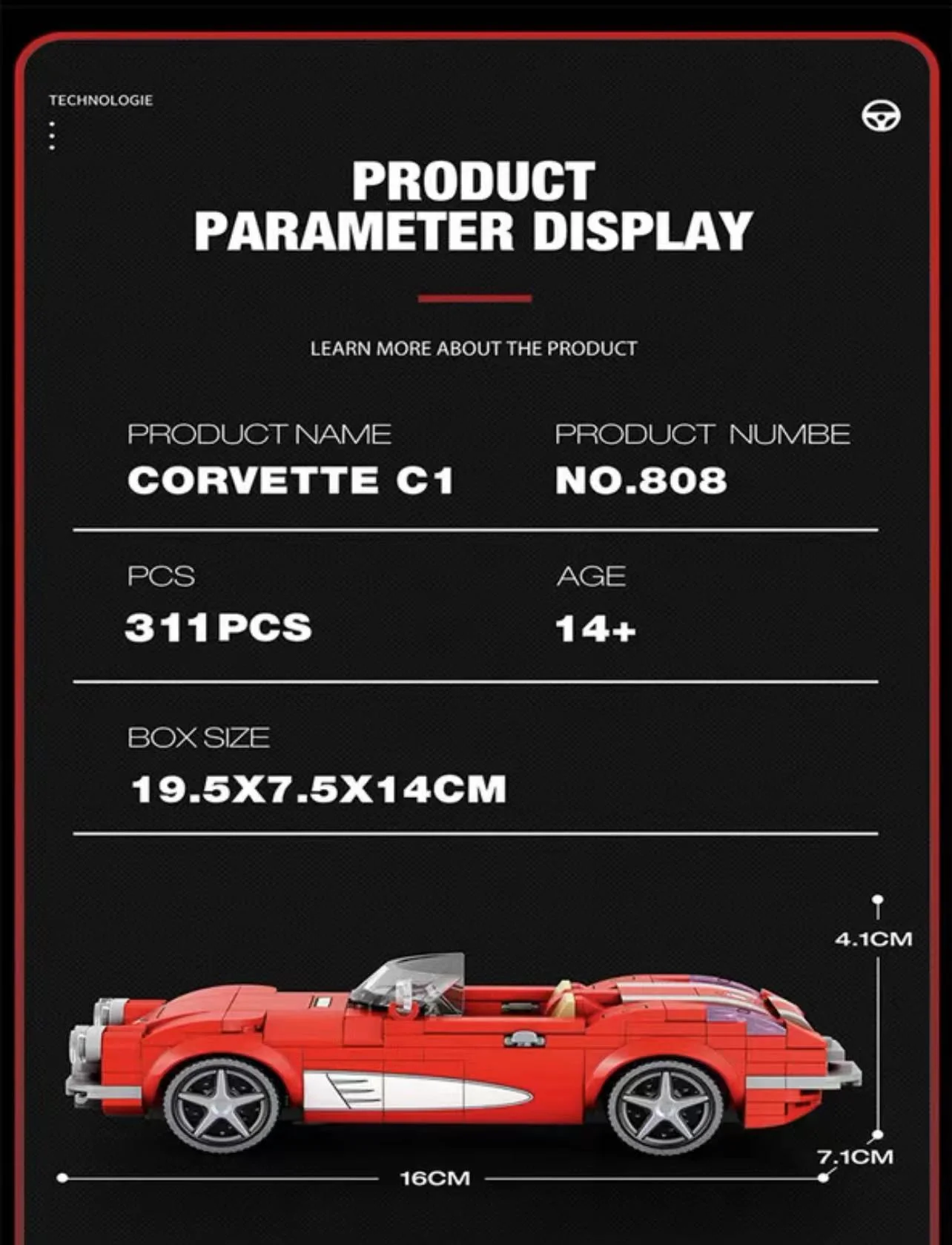 Reobrix 808 Corvette C1 - YWOBB