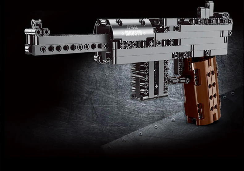 Mould King 14011 The Mausers C96 Pistol - YWOBB