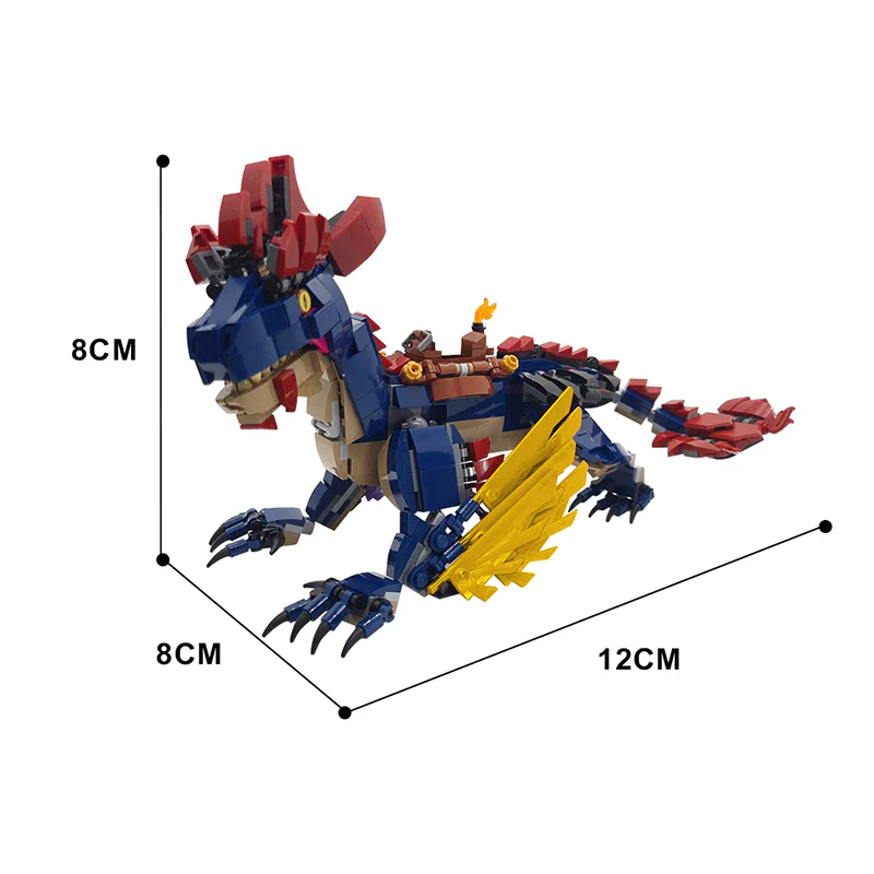 GOBRICKS MOC 106666 Ark Rock Drake - YWOBB