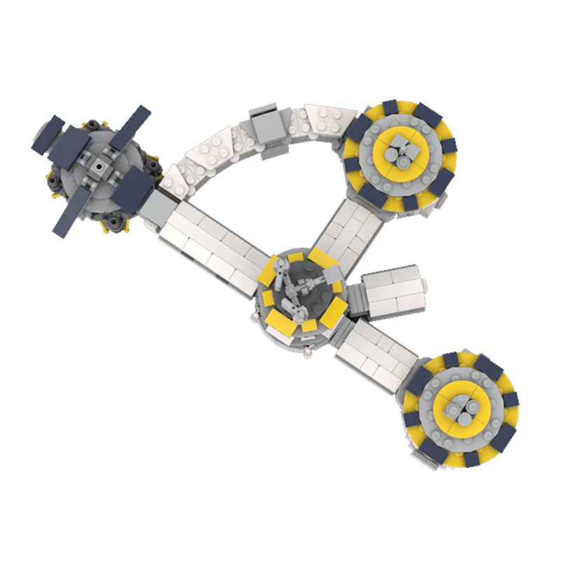 GOBRICKS MOC 130781 Jamestown base Season 2  - For all mankind (nanofigure scale) - YWOBB