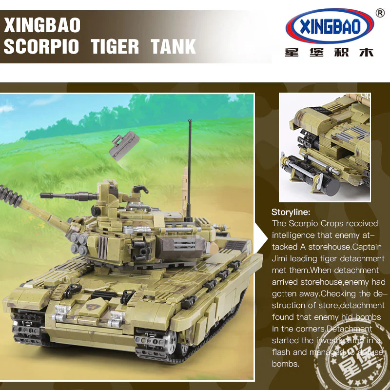 XINGBAO XB-06015 The Scorpio Tiger Tank - YWOBB