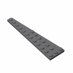 GOBRICKS GDS-707  Plate 12 x 3 Right - YWOBB