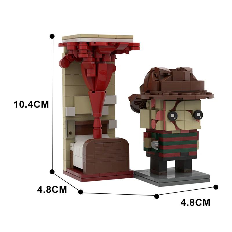GOBRICKS MOC 46943 Freddy Krueger Brickheadz - YWOBB