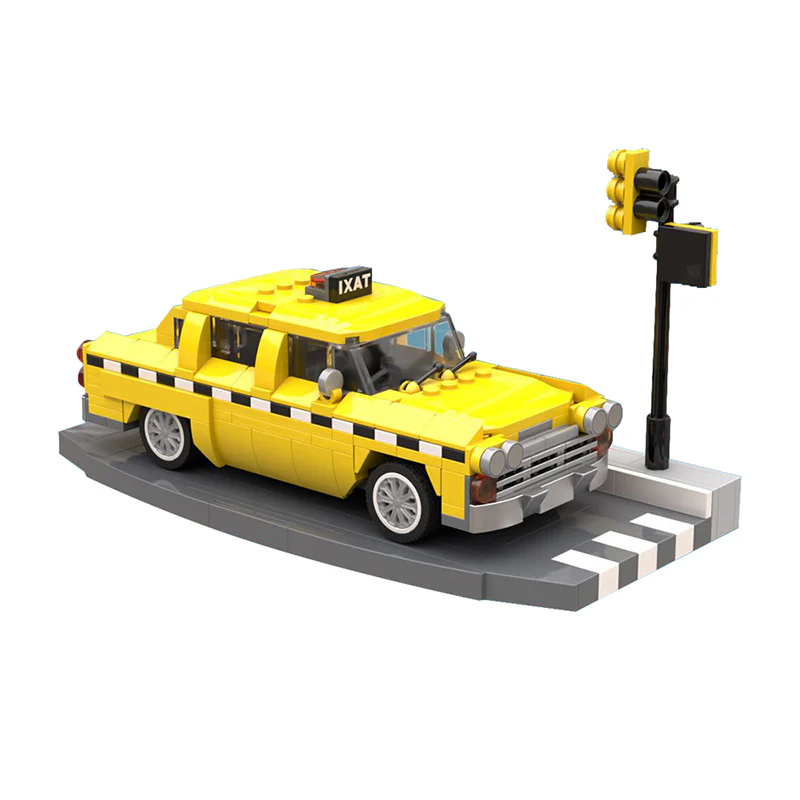 GOBRICKS MOC 121497 Checker Cab - YWOBB