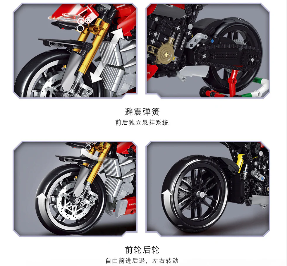 RAEL 50051 Ducati High-Tech Racing Motorcycle - YWOBB
