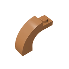 GOBRICKS GDS-719  Arch 1 x 3 x 2 Curved Top - YWOBB