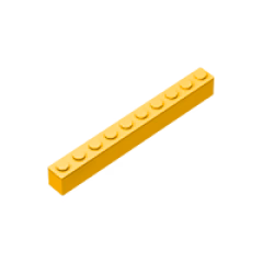 GOBRICKS GDS-537 Brick 1 x 10 - YWOBB
