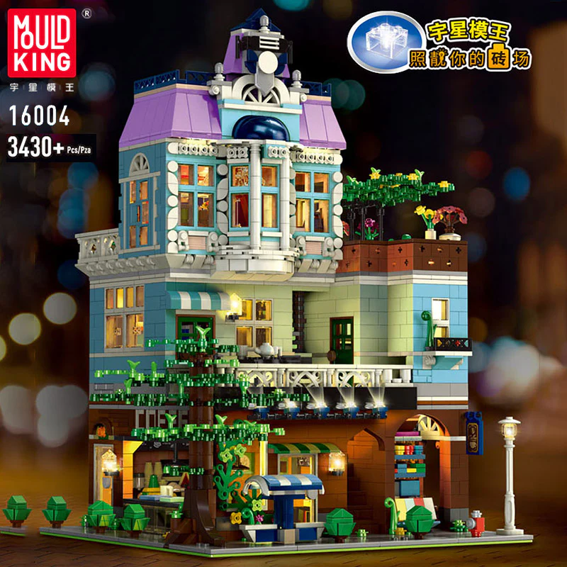 Mould King 16004 The Cafe with lights - YWOBB