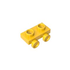 GOBRICKS GDS-90192 Bracket 1 x 2 with lower bump on one side - YWOBB