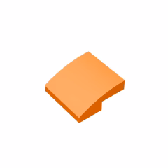 GOBRICKS GDS-659  Curved 2 x 2 - YWOBB