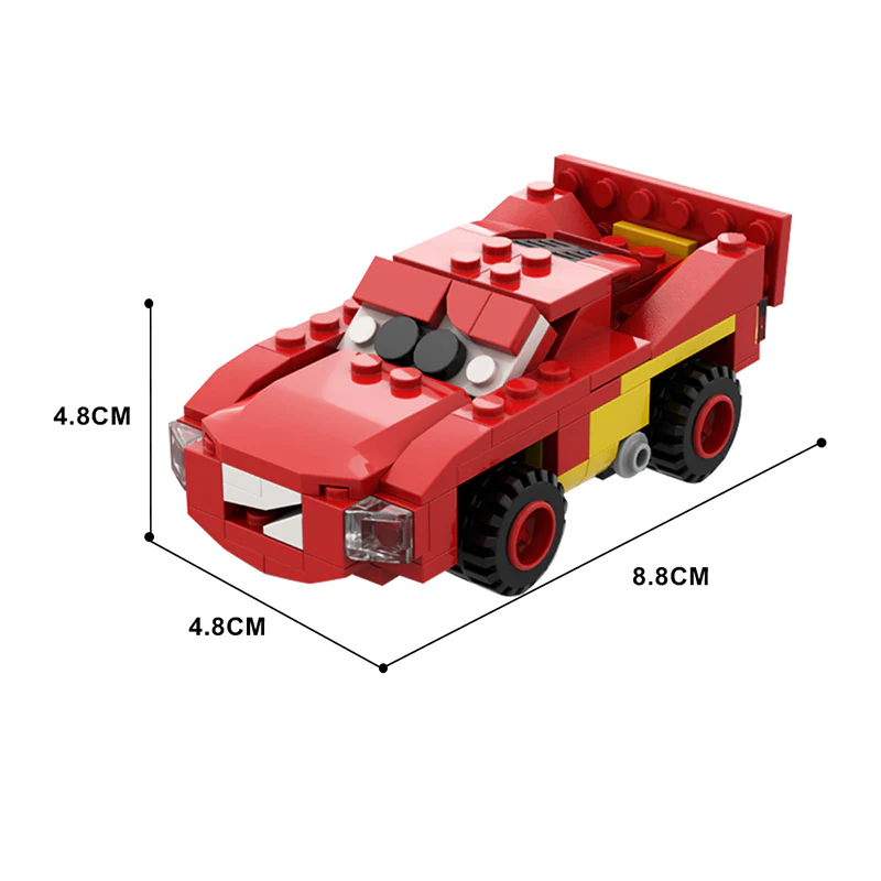 GOBRICKS MOC 139587 Lightning McQueen - YWOBB