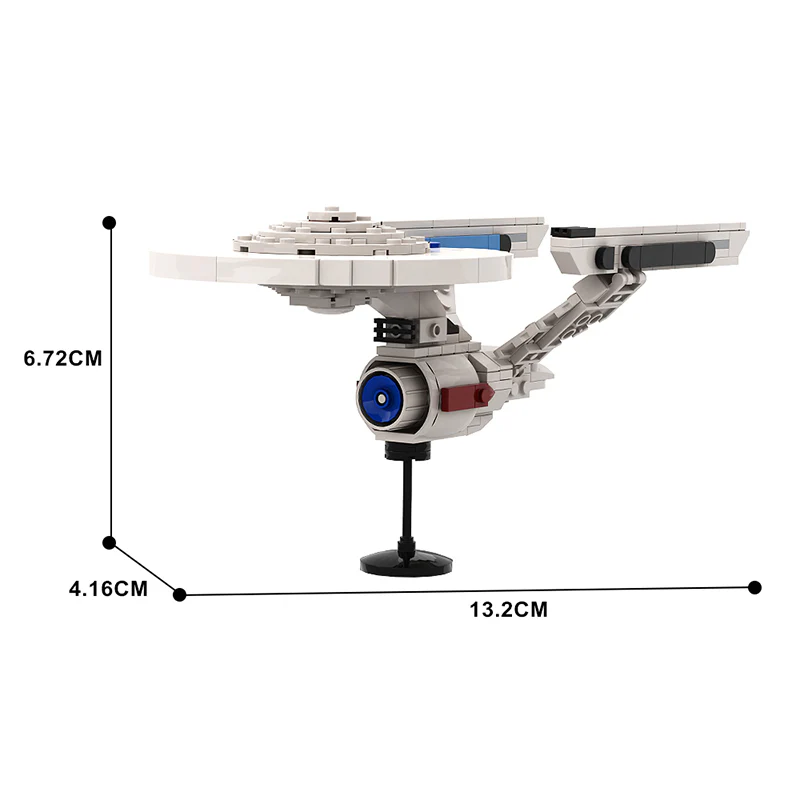 GOBRICKS MOC 105147 Star Trek Enterprise 1701-A - YWOBB