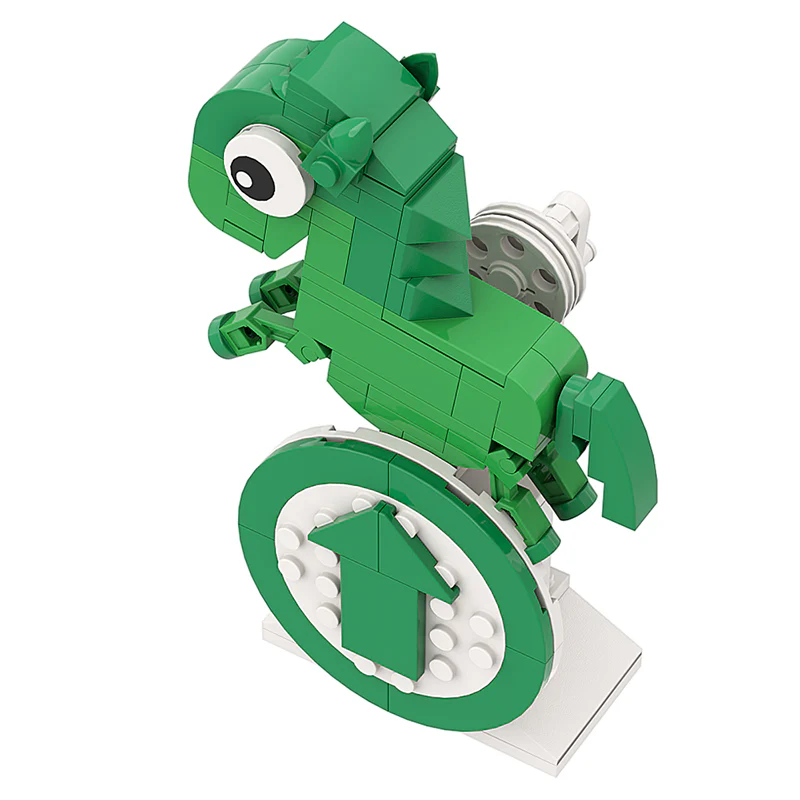 GOBRICKS MOC A0166Y02 another green horse - YWOBB