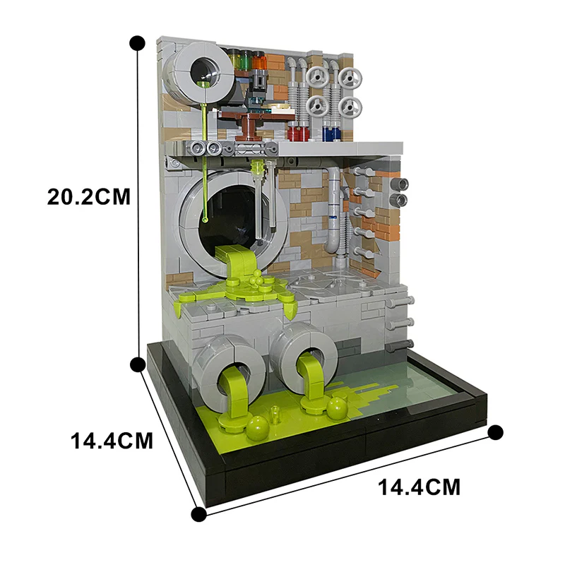 GOBRICKS MOC 111005 TMNT Sewer Diorama MOC - Ninja Turtles - YWOBB