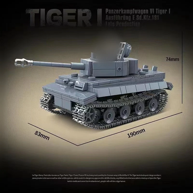 QuanGuan 100242 Panzerkampfwagen VI Tiger Ausf.E (Sd.Kfz.181) Tiger I - YWOBB