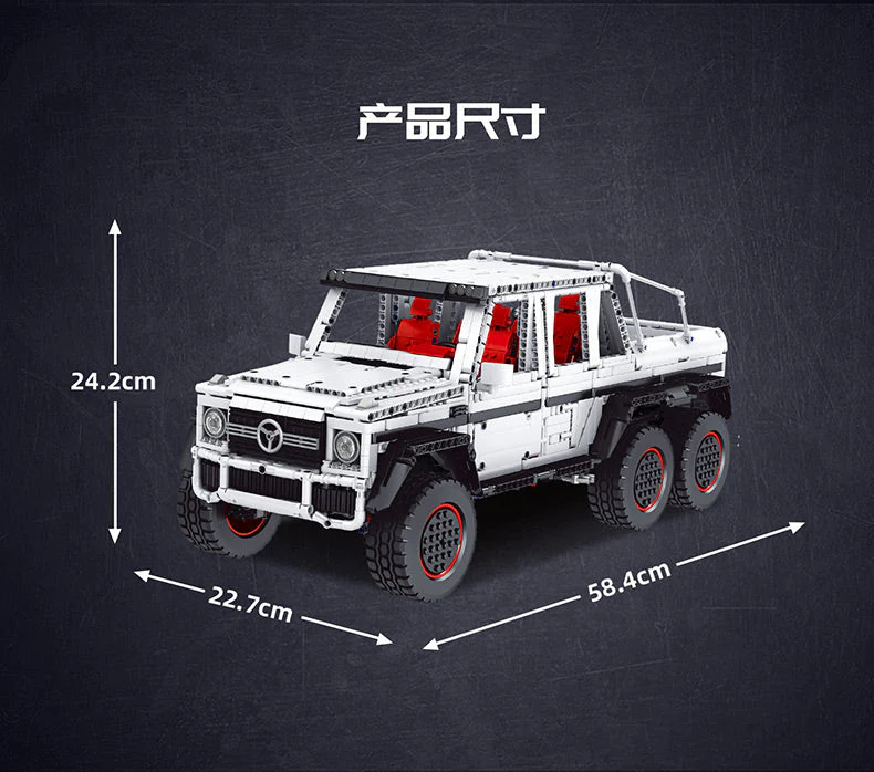 Mould King 13061 RC Mercedes Benz G700 6x6 OVP EU Warehouse Version - YWOBB