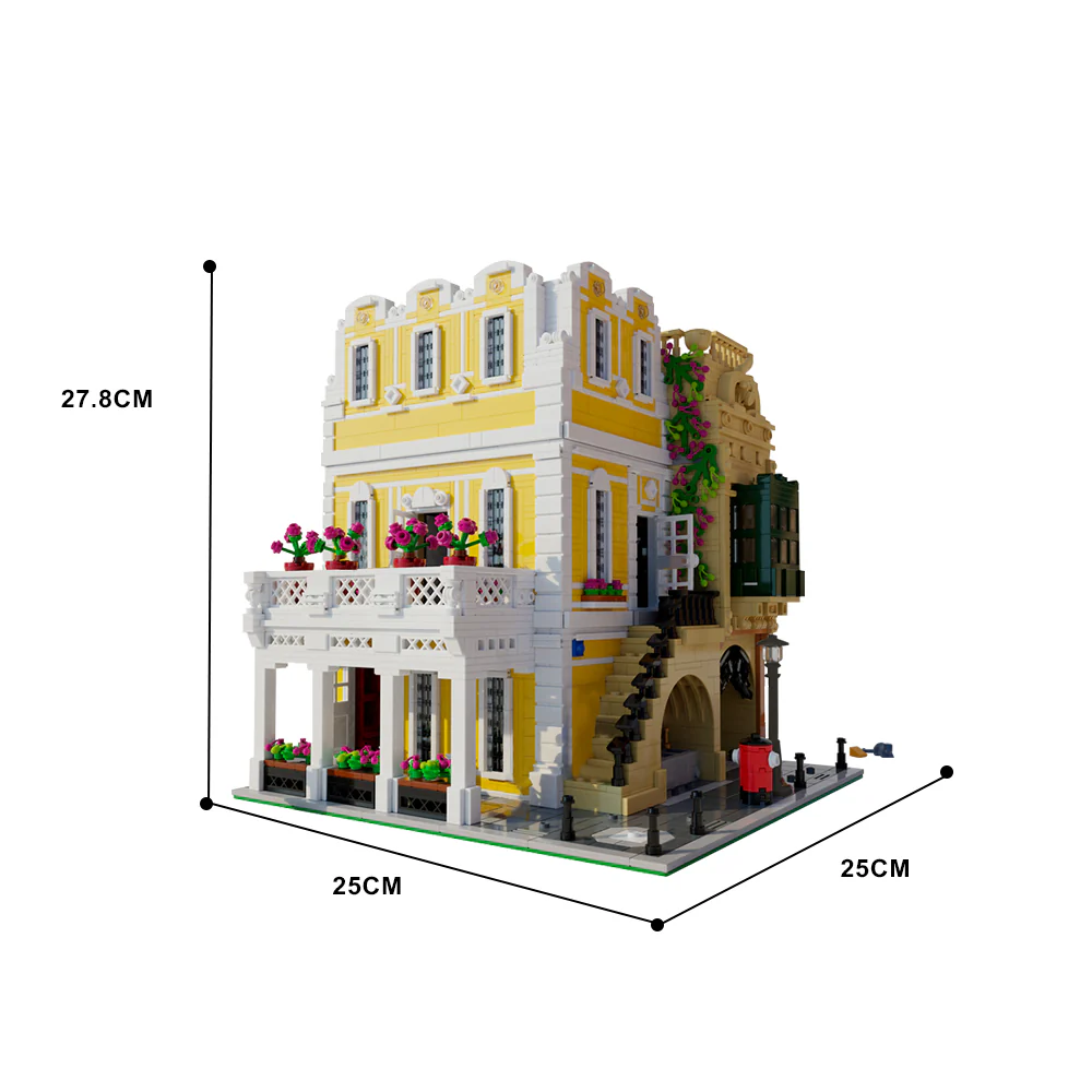 GOBRICKS MOC 122357 Florentine Palazzo - YWOBB
