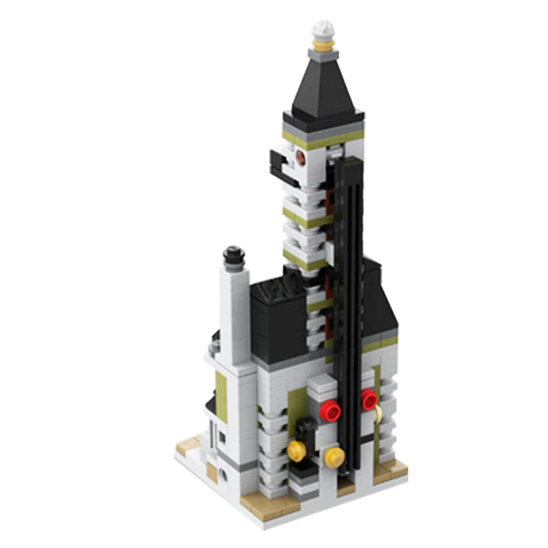 GOBRICKS MOC 107172 Mini Modular 10273 Haunted House - YWOBB