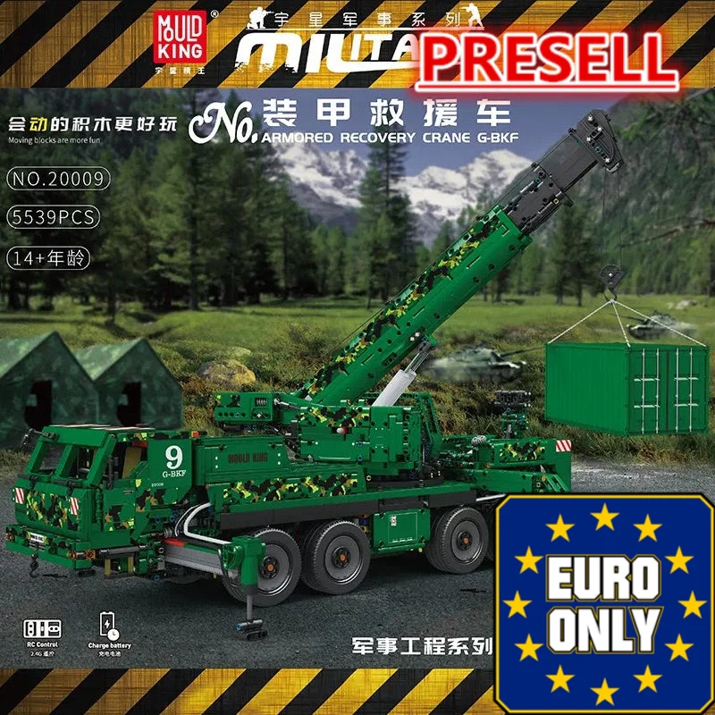 Mould King 20009 Armored Recovery Crane G-BKF OVP EU Warehouse Version - YWOBB