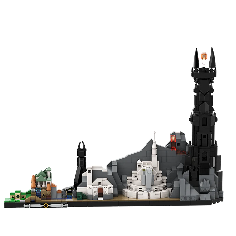 GOBRICKS MOC A0998 The Lord of the Rings Skylines - YWOBB