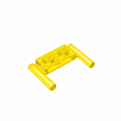 GOBRICKS GDS-737  Modified 1 x 2 with Bar Handles - YWOBB