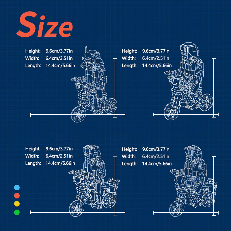 MOC C7367 Stranger Things Minifigure Bike - YWOBB