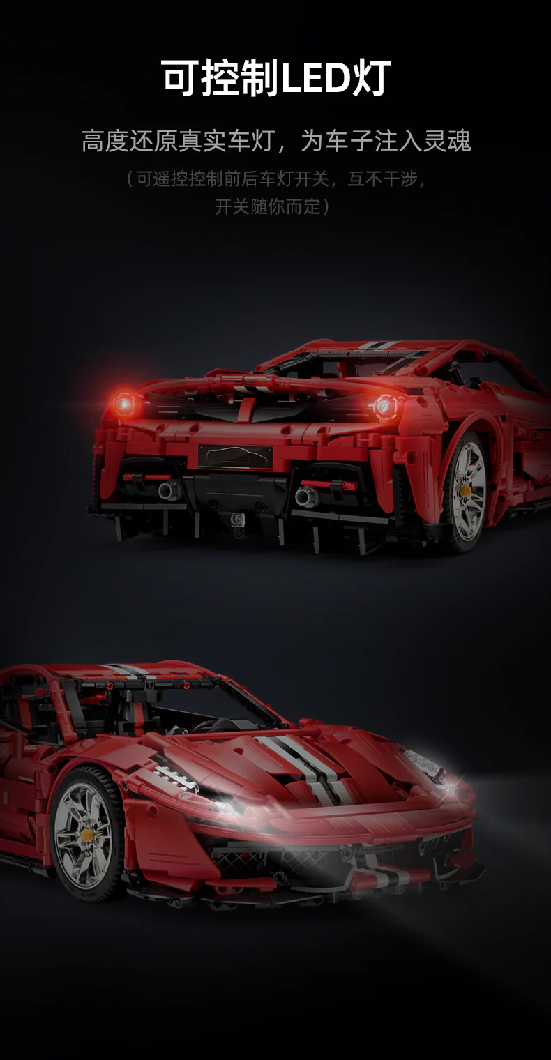 CADA C61042 1:8 RC Ferrari 488 Pista OVP EU Warehouse Version - YWOBB