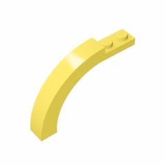 GOBRICKS GDS-720 Arch 1 x 6 x 3 1/3 Curved Top - YWOBB