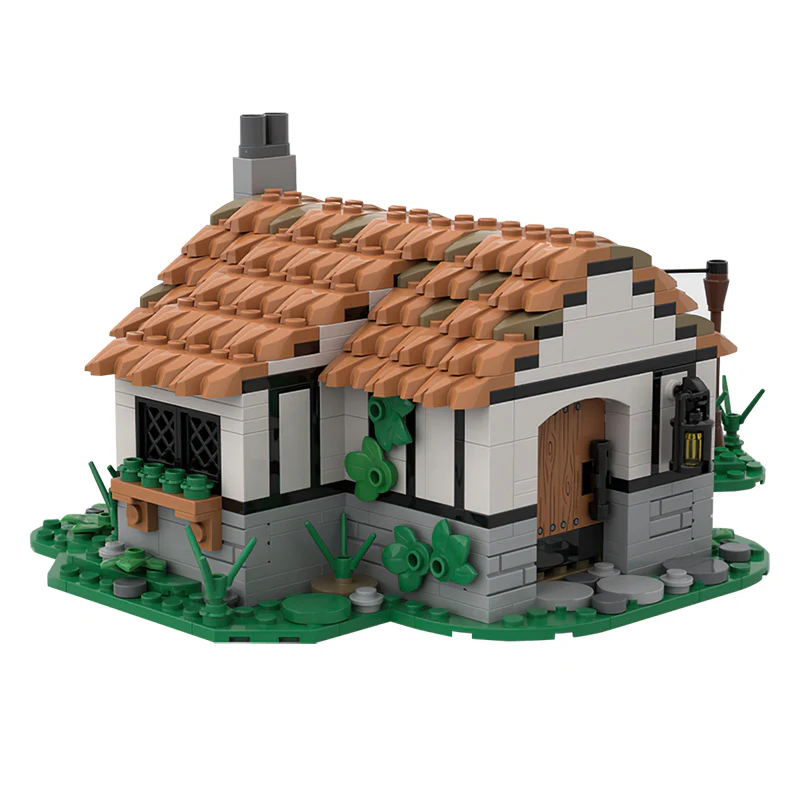 GOBRICKS MOC 120724 Small Medieval Cottage - YWOBB