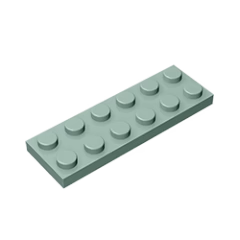 GOBRICKS GDS-512 Plate 2 x 6 - YWOBB