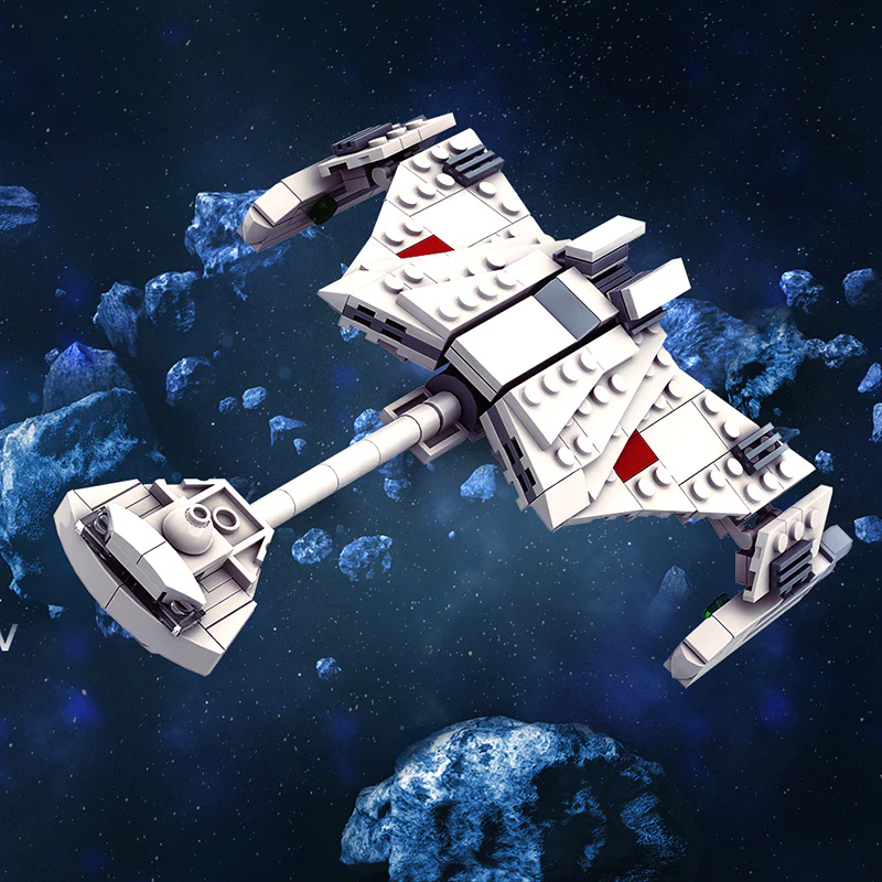 GOBRICKS MOC A0907 Star Trek - Klingon D7 Battlecruiser - YWOBB