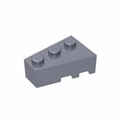 GOBRICKS GDS-594 Wedge 3 x 2 Left - YWOBB