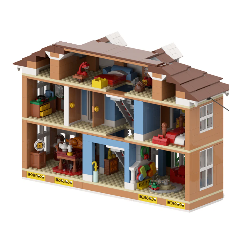 GOBRICKS MOC A0673 Home Alone �?Kevin’s House - YWOBB