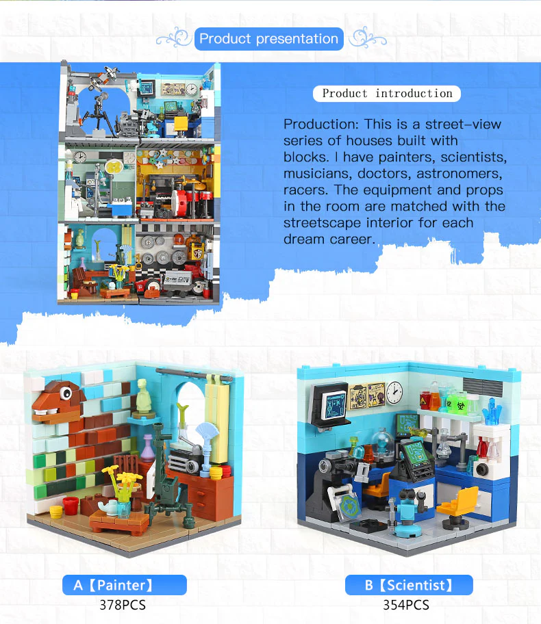 XINGBAO XB-01402 The Future Dreams House Set 6 in 1 - YWOBB