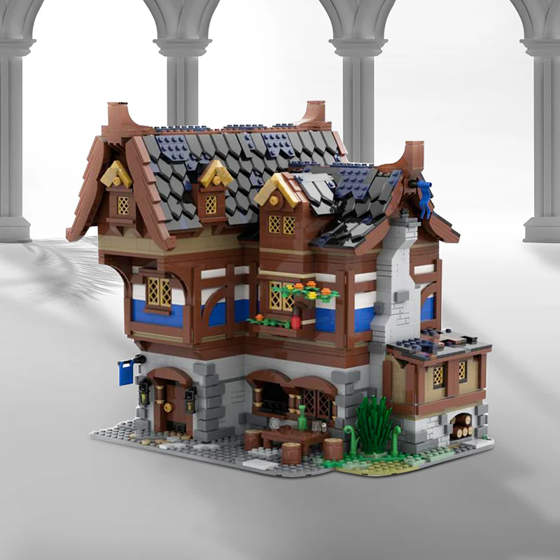 GOBRICKS MOC 70187 MEDIEVAL TAVERN & INN - YWOBB