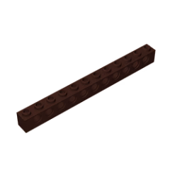GOBRICKS GDS-582  Brick 1 x 12 with Holes - YWOBB