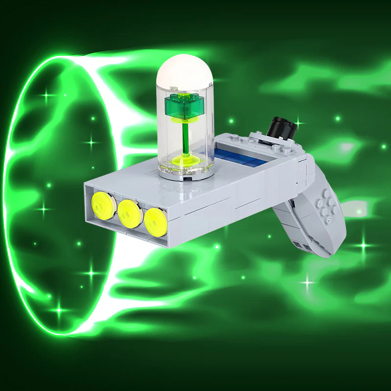 GOBRICKS MOC 19873 Rick & Morty Portal Gun - YWOBB